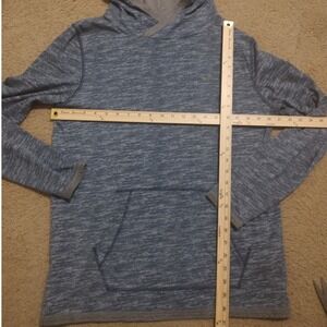 Hollister Womens Blue Marled Hoodie Pullover Pocket Size L